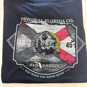 FLO GROWN Vintage Double Crest T-shirt XL
